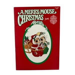 Vintage A Merry Mouse Christmas Cross Stitch Instruction Book #MM-1 1982